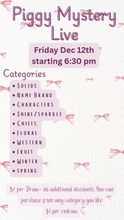 Load image into Gallery viewer, Friday Dec 12th live Piggy Sale
